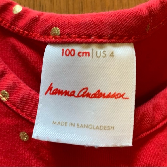 Hanna Andersson red holiday dress 4 - Picture 3 of 7